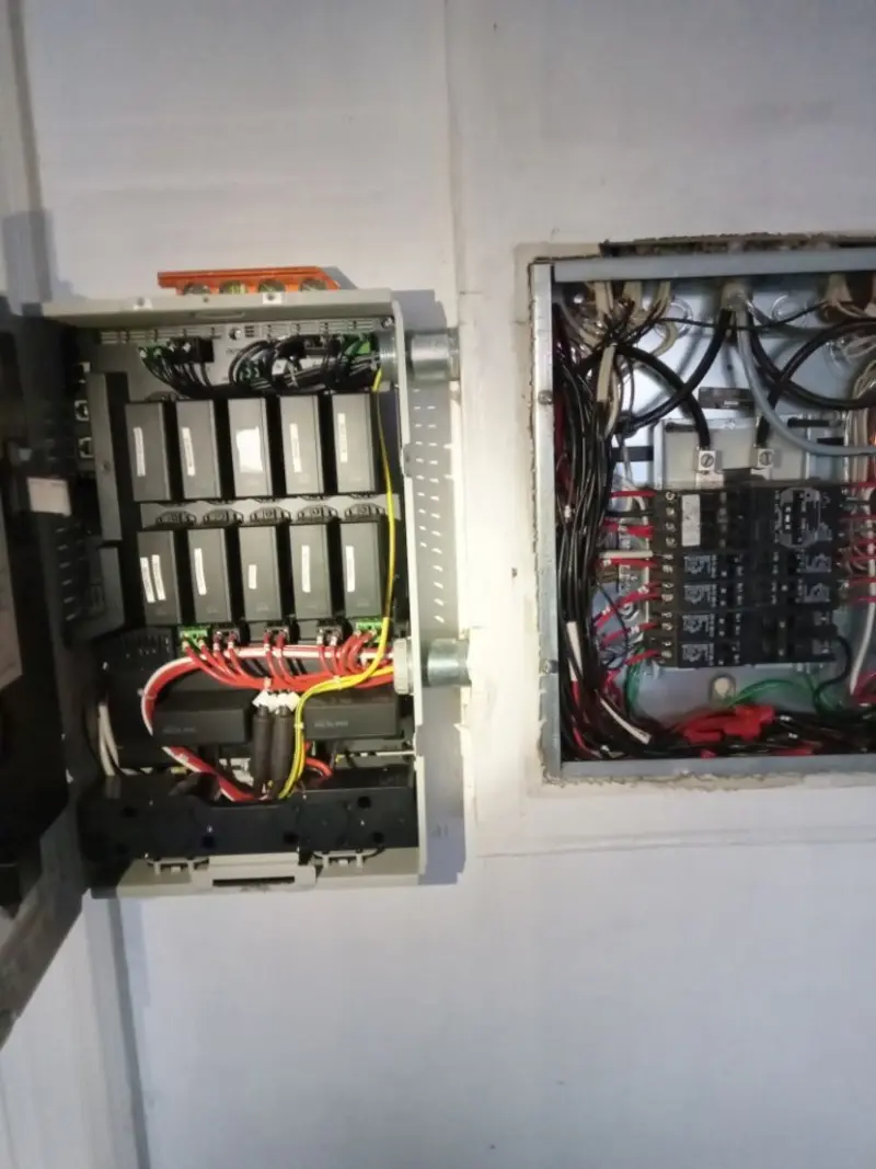 Electrical panel upgrade completed for Security Camera Wiring in Dighton